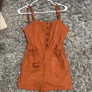 Forever 21 orange romper